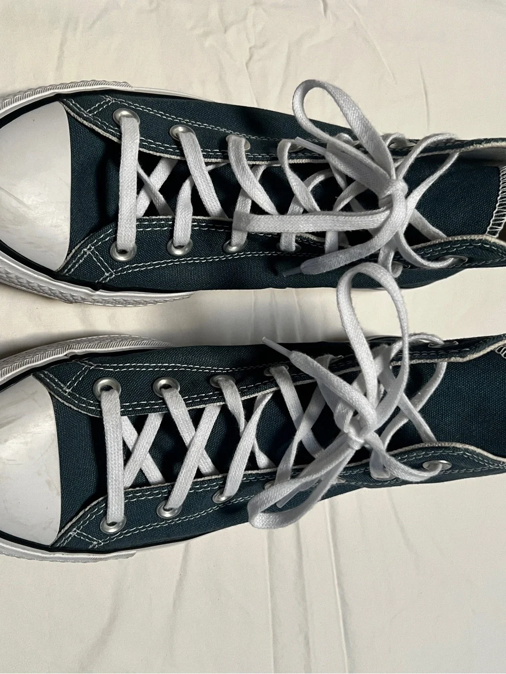Converse High Top Sneakers - Dark Teal with White